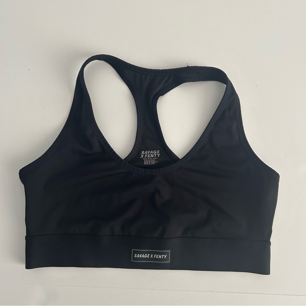 Savage X Fenty Black Sports Bra Size Large